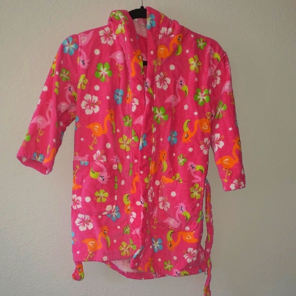 🐞10 for 13❗️SALE❗️Kids Pink Flamingo Towel Robe